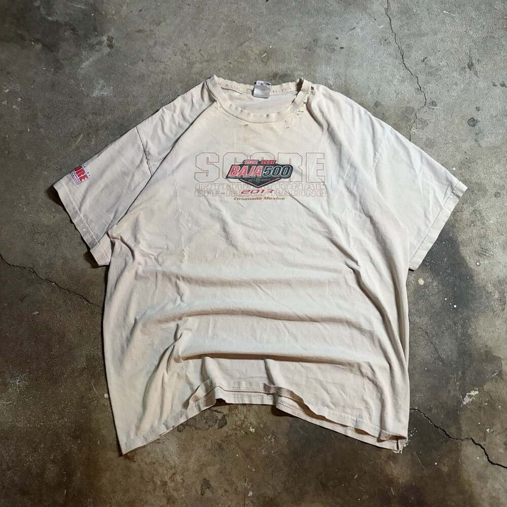 Vintage 2013 Score International Baja 500 Off-Road Racing T-Shirt Distressed XL